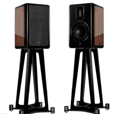 Полочная акустика Quad Revela 1 HI-GLOSS WALNUT & BLACK